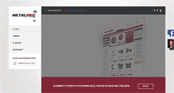 Desktop Screenshot of metalpro.pl